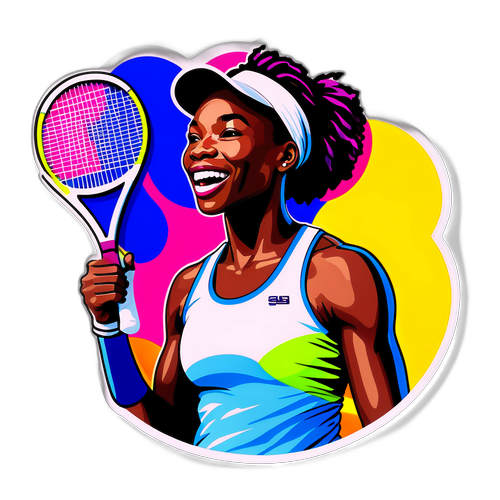 Wibrantny naklejka z Venus Williams