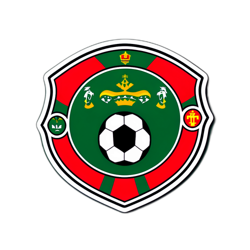Aufkleber mit Fußball und Betis-Logo