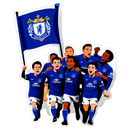 Stiker Penyokong Everton Bersemangat