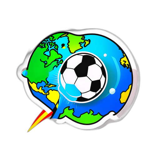 Fodboldrullende over Verdenskortet