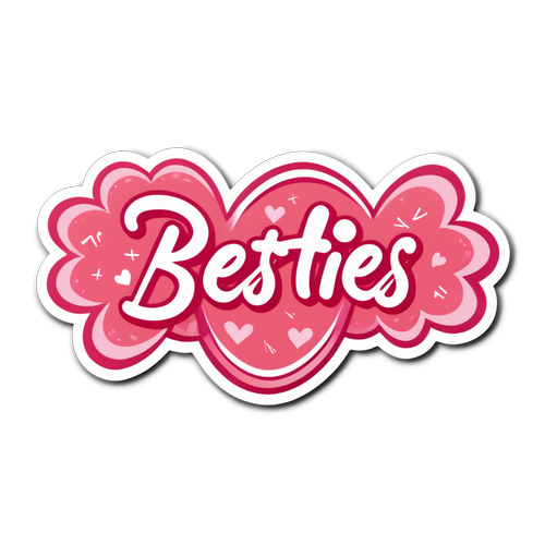 Besties for Life Galentine's Day Sticker