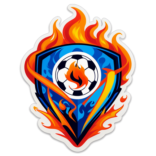 Logo Calcio Atalanta con Fiamme e Scudo