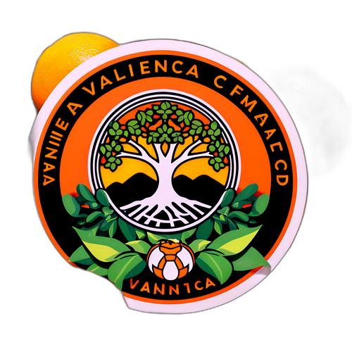 Sticker ya Nembo ya Valencia CF