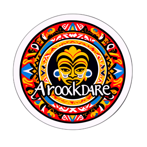 Adesivo Arokodare con Motivi Culturali