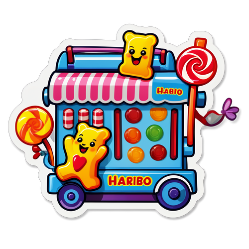 Vrolijke Candy Factory Sticker