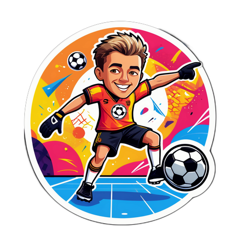 Sticker ya Billy Vigar akifanya mchezo wa ajabu