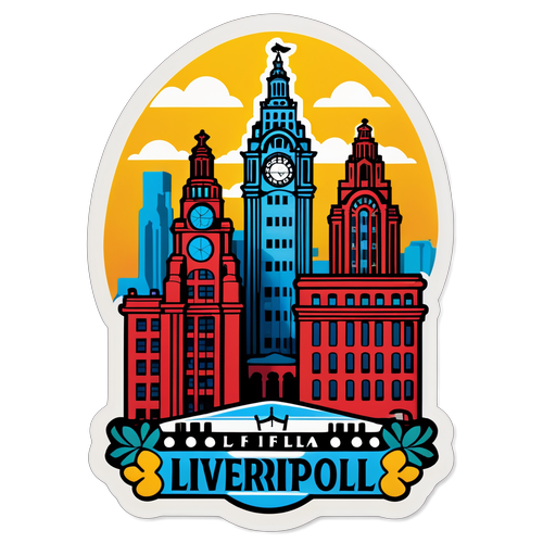 Liverpoolin Tunnusmerkki: Täydellinen Yhdistelmä Beatlesien Varjoja ja Liver Buildingia!