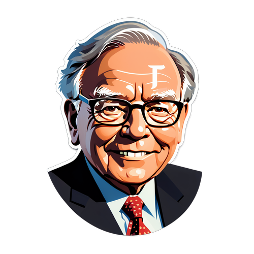 Unlock Your Financial Wisdom: The Striking Warren Buffett Sticker That Inspires Wealth!