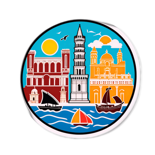 İzmir Tarihi Yerleri Collage Sticker