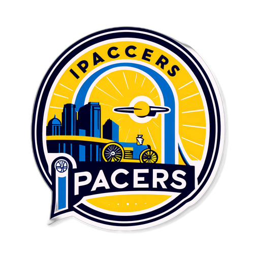 Vintage Sticker ng Pacers