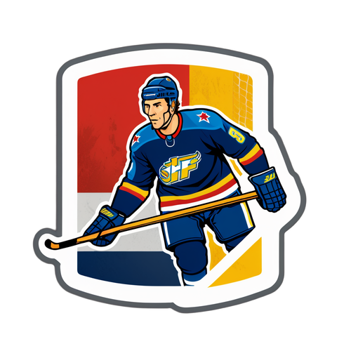 Retro IIHF Sticker - Legendariske Hold og Spillere