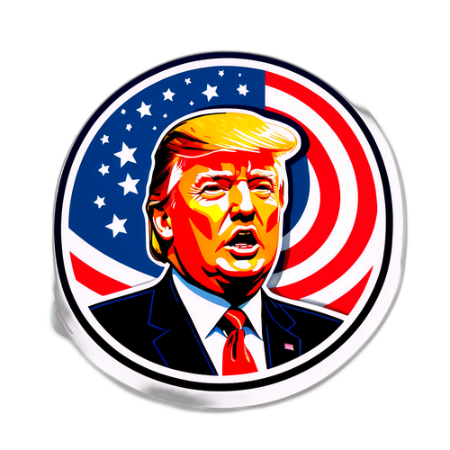 Autocolant motivațional cu citate celebre ale lui Donald Trump