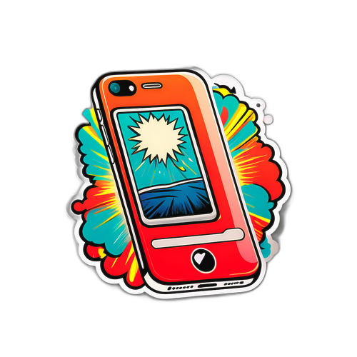 Retro iPhone 17 Sticker