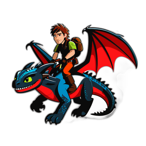 สติ๊กเกอร์จากภาพยนตร์ How to Train Your Dragon 2