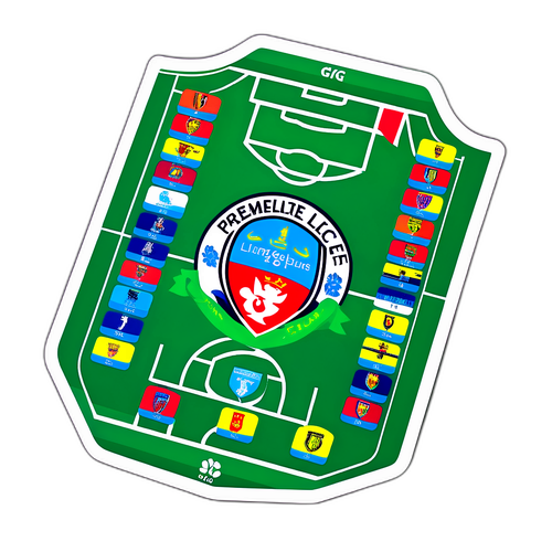 फुटबॉल मैदान स्टिकर