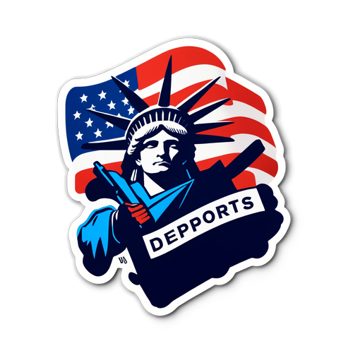 Bold Sticker Design: Deport US Citizens