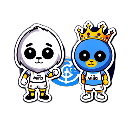 皇家馬德里與曼城吉祥物對決