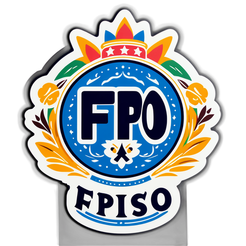 FPÖ Sticker mit nationalen Symbolen