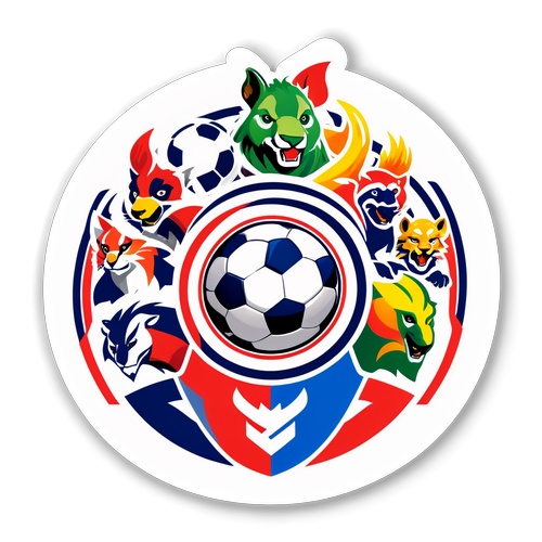 Rekaan Logo Ligue 1 dengan Maskot Pasukan