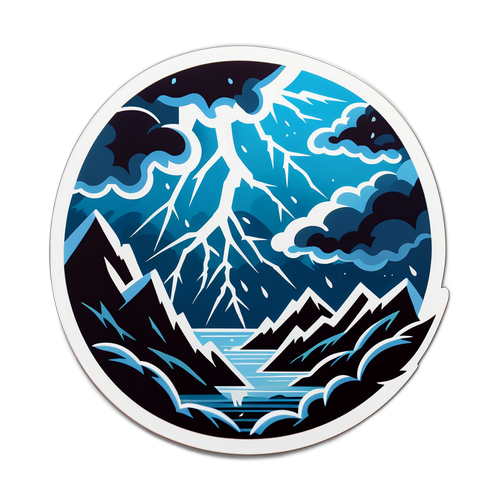 Lyn og Torden Sticker Design