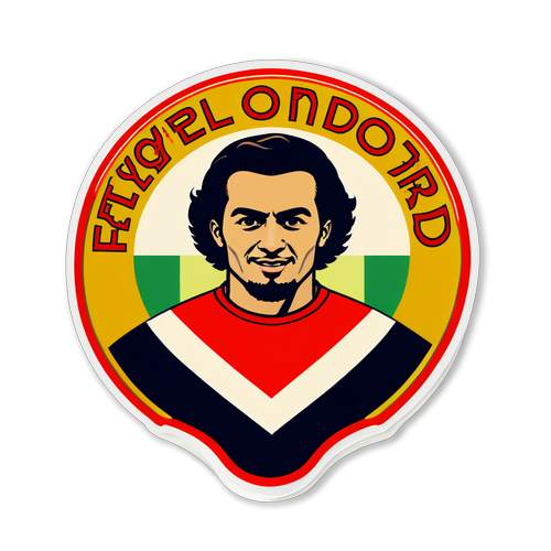 Vintage Feyenoord Supporter Sticker