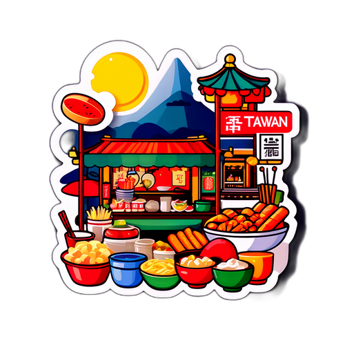 台灣夜市美食貼紙