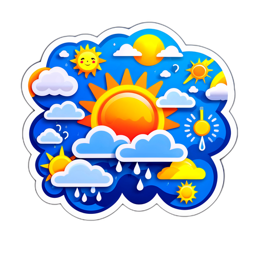 Nhãn dán chủ đề thời tiết