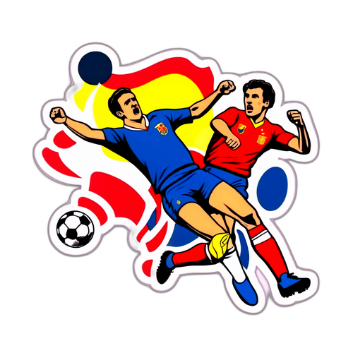 Sticker ya Kihistoria ya Mpira wa Miguu Katika Mshindano wa Ufaransa na Uhispania