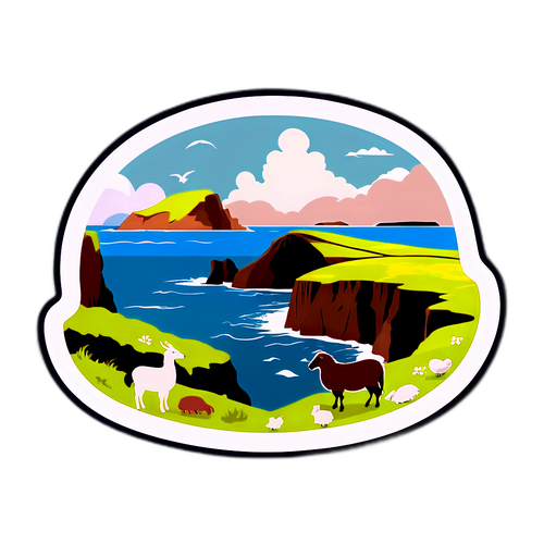 Klistermärke av Shetlandsöarna