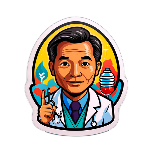 สติกเกอร์คุณหมอแกงไวโยที่นำความหวัง