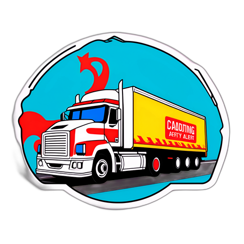 Adesivo de Alerta de Segurança - Diretrizes de Trânsito