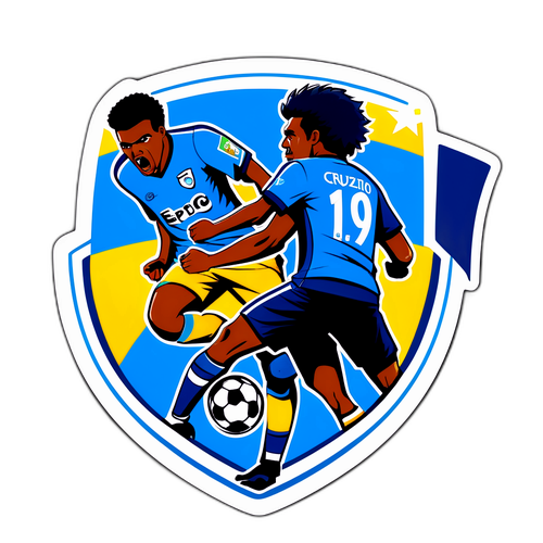 Sticker Épico del Duelo entre Grêmio y Cruzeiro