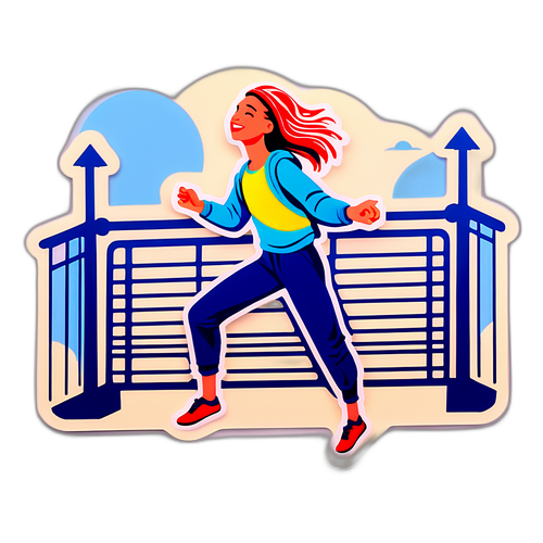 Lauri Tilkanen - Lauri tanssimassa sillalla, liikkuu iloisesti