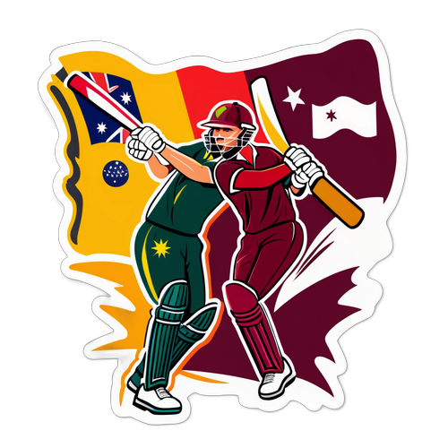 Stiker Perlawanan Kriket Menarik: Australia vs West Indies