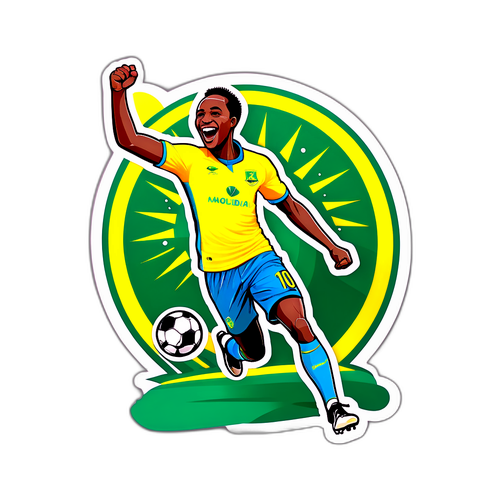 Muonekano wa Mchezaji wa Mamelodi Sundowns Akisherehekea Goli