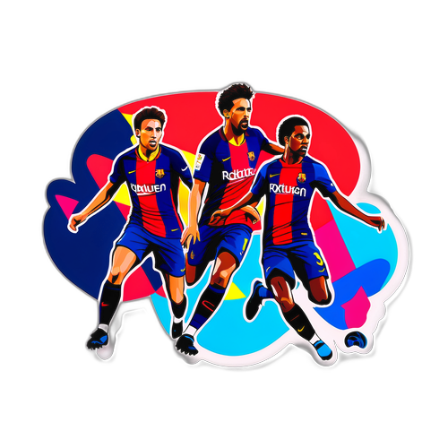 Sticker ng Barcelona vs PSG