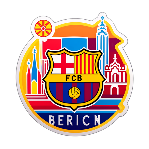 מדבקה בהשראת ברצלונה