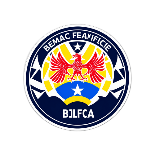 Umělecká nálepka Benfiky a Fenerbahçe