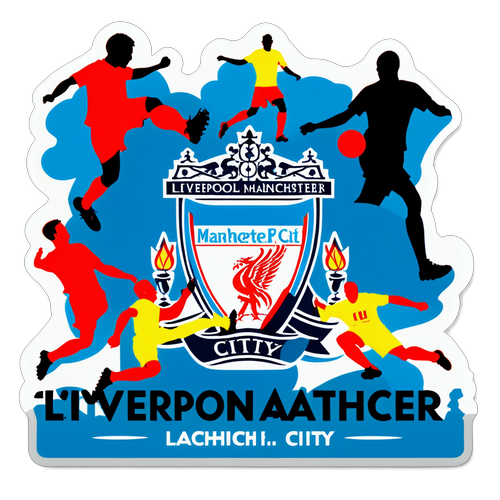 Autocollant Liverpool - Manchester City