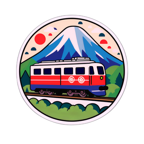 小田急線をテーマにしたかわいい電車のステッカー