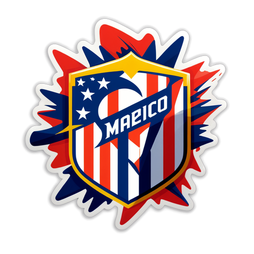 Energetisk klistremerke av Atlético Madrids logo