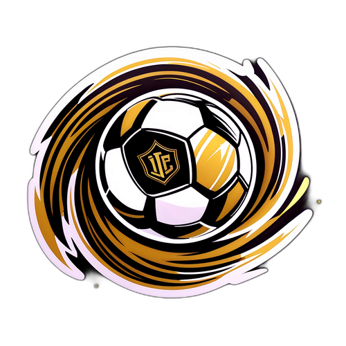 Dynamic Soccer Ball Graphic