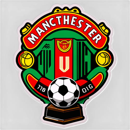 Manchester United Vintage Football Sticker