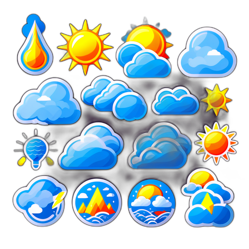 그래픽 기상 아이콘