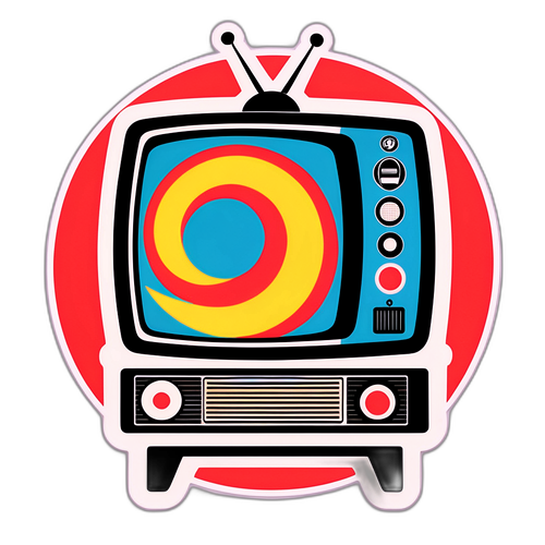 Retro CBS Logo Sticker