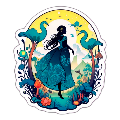 Illustrazione Magica di un Personaggio di Silksong