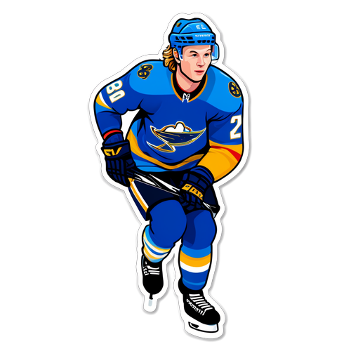 Retro Elias Pettersson Jersey Klistermärke