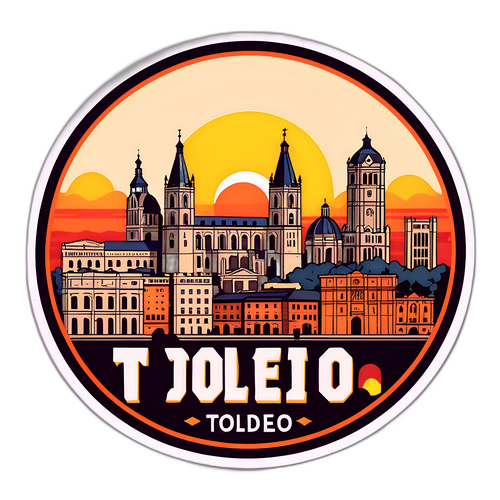 Vintage sticker van Toledo