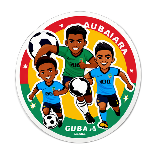Pegatina de la emoción del partido entre Guabirá y Always Ready