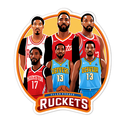 Houston Rockets vs. Denver Nuggets Player Highlights Sticker